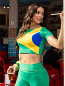 CROPPED BANDEIRA C/M